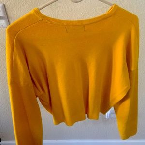 Cropped Yellow Sweater